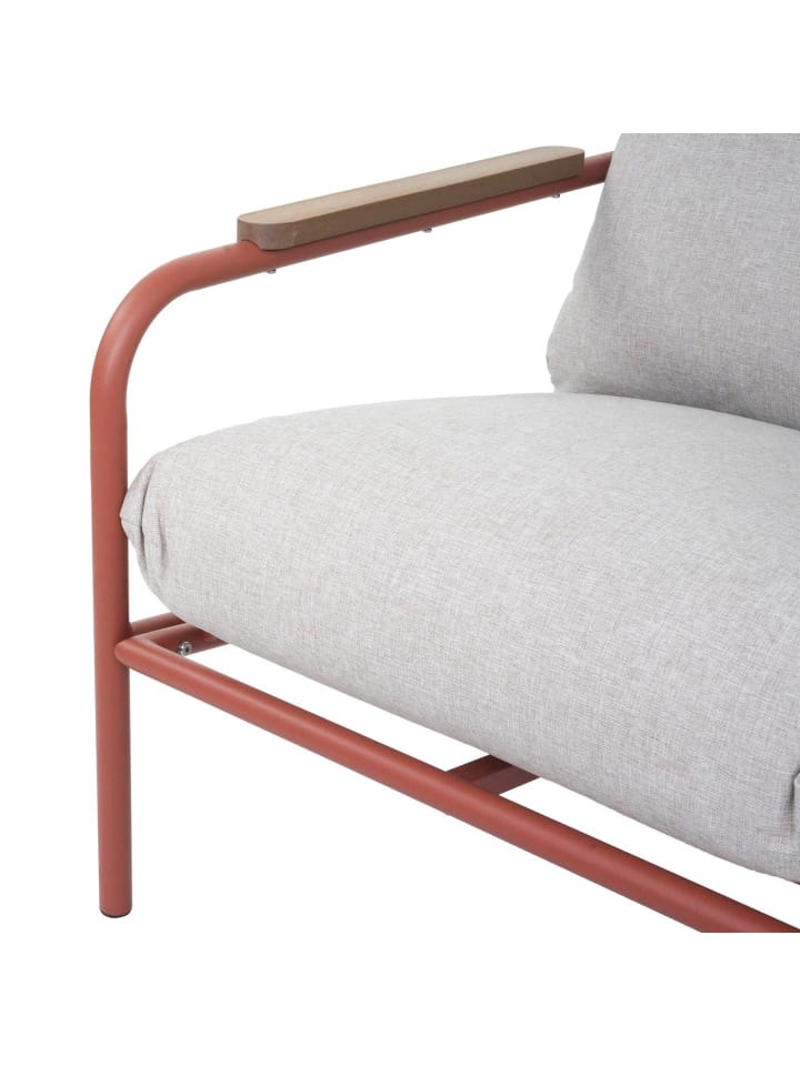 MCW Aluminium-Gartengarnitur O11, Terrakotta Polster beige günstig kaufen onesize