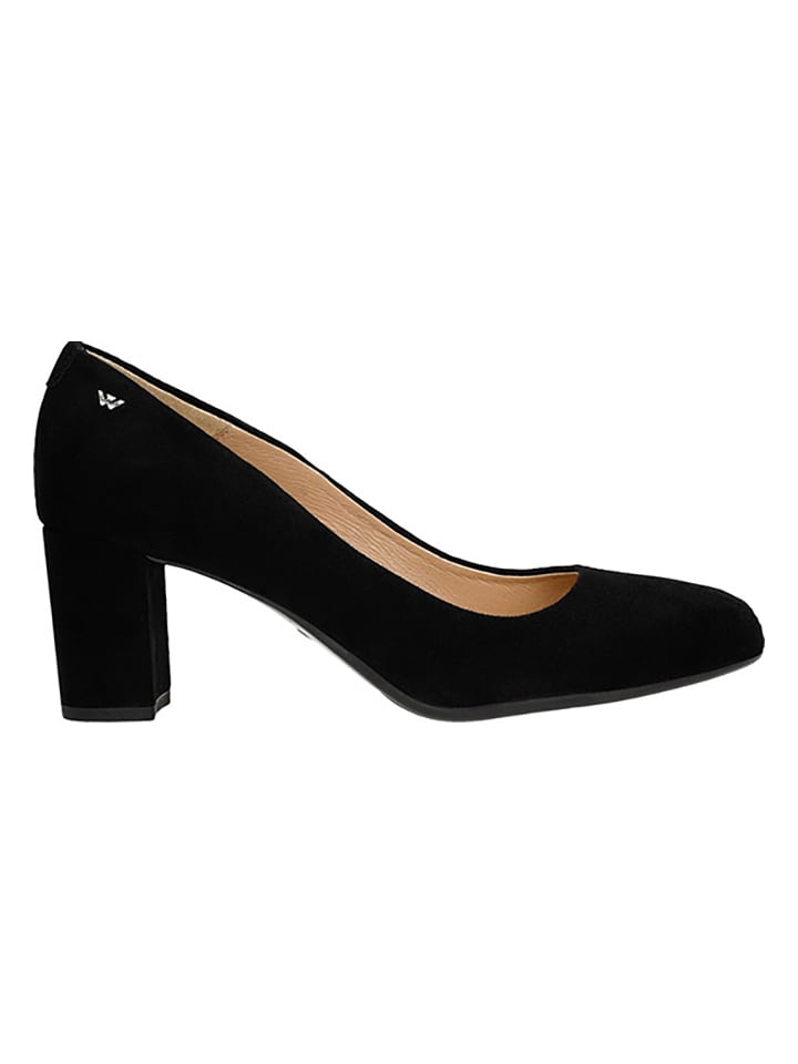 Wojas Leder-Pumps in Schwarz günstig kaufen
