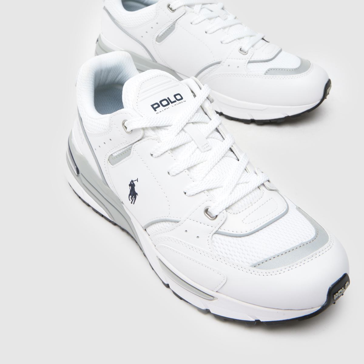 Polo Ralph Lauren Trackster 250 – Vita och marinblå träningsskor