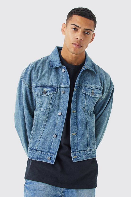Kastige Jeansjacke