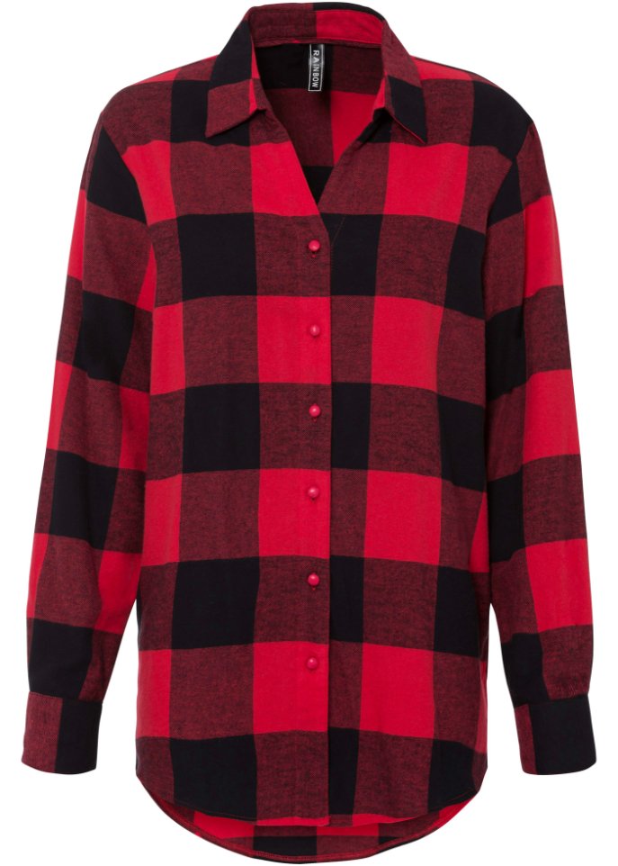 Flanell Bluse mit Karomuster