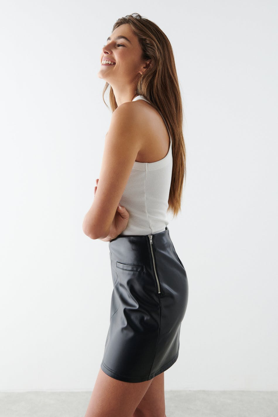 Jolie pu skirt