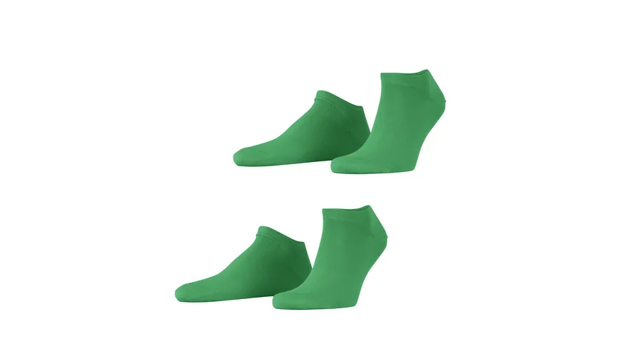 ESPRIT Herren Sneaker Socken Basic Uni 2er Pack grün
