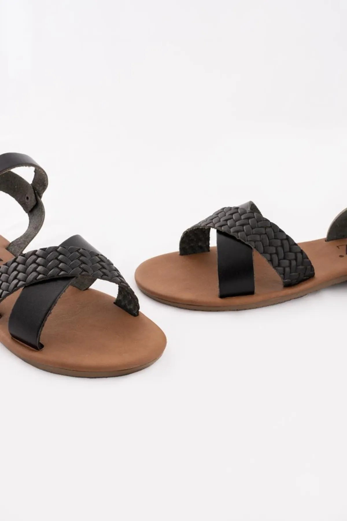 CZ London  Sandalette - Schwarz - Flacher Absatz