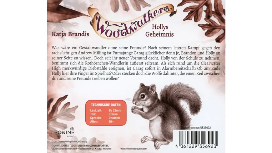 Woodwalkers-Hollys Geheimnis (Hörspiel zu Band 3