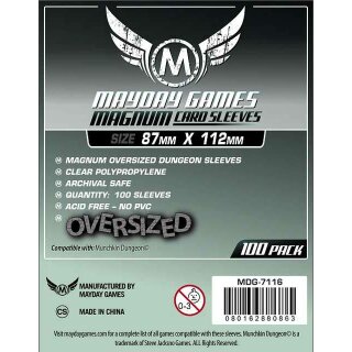 Magnum Oversized Dungeon Sleeves [100] (87x112mm)
