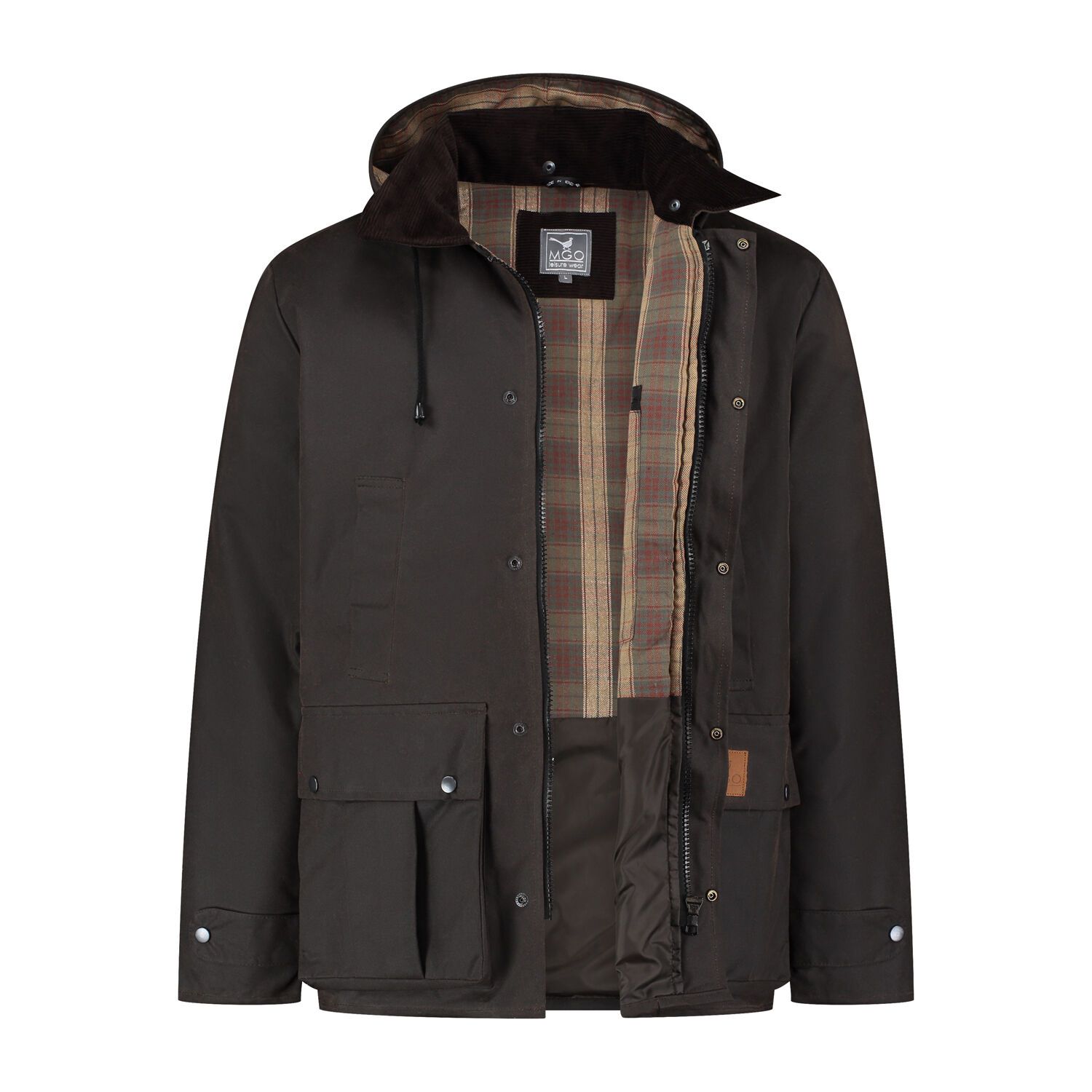MGO Brandon Brown Herren Wachsjacke