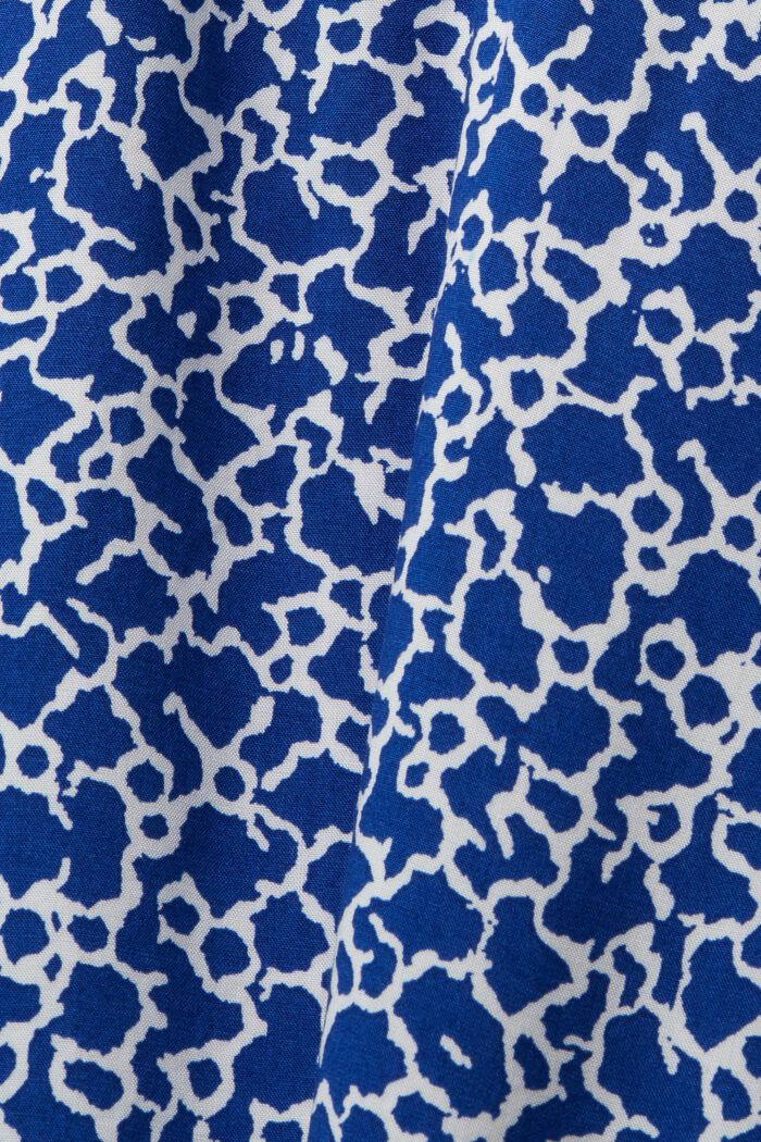 Florale Bluse mit V-Ausschnitt