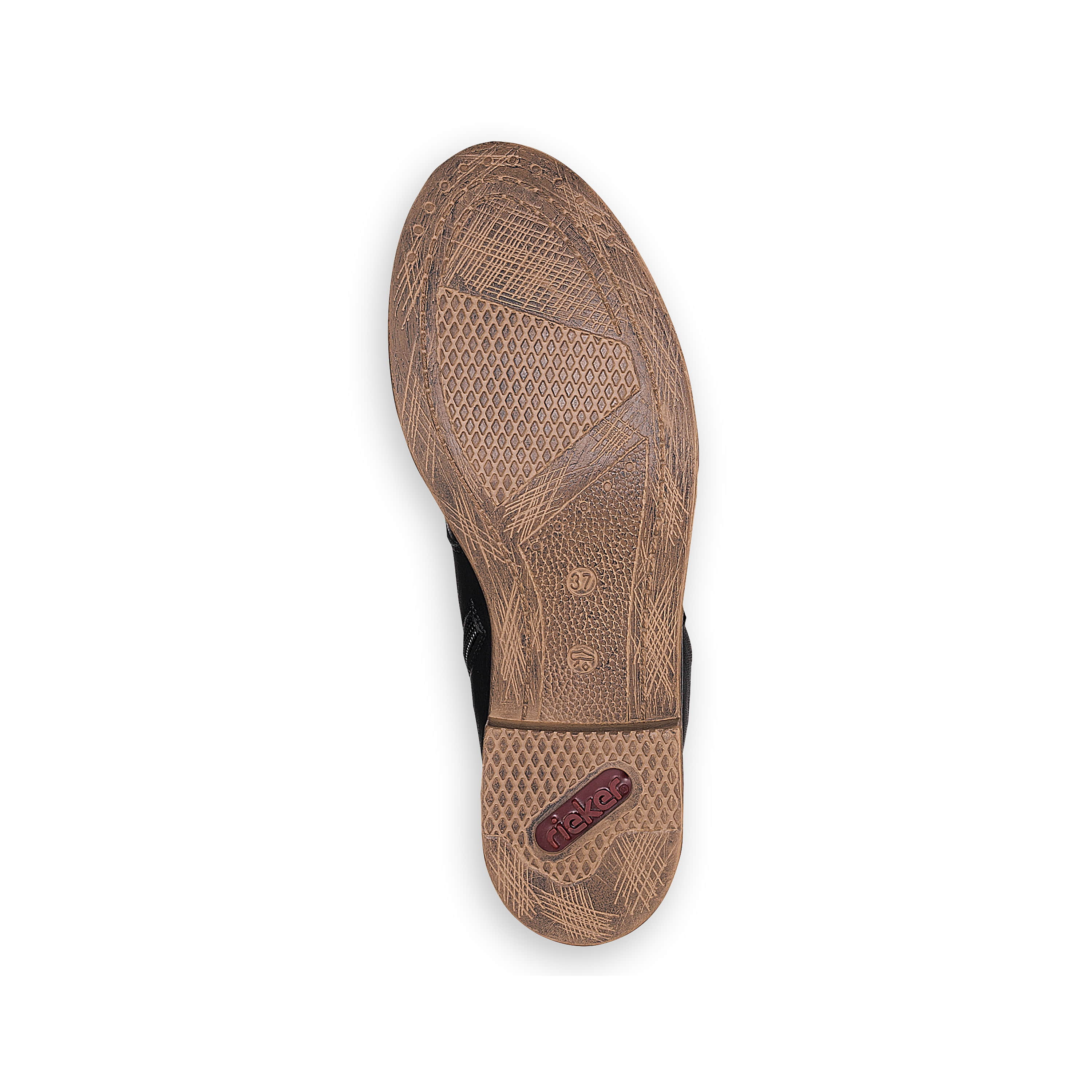 Rieker Damen Schnürstiefel tiefschwarz