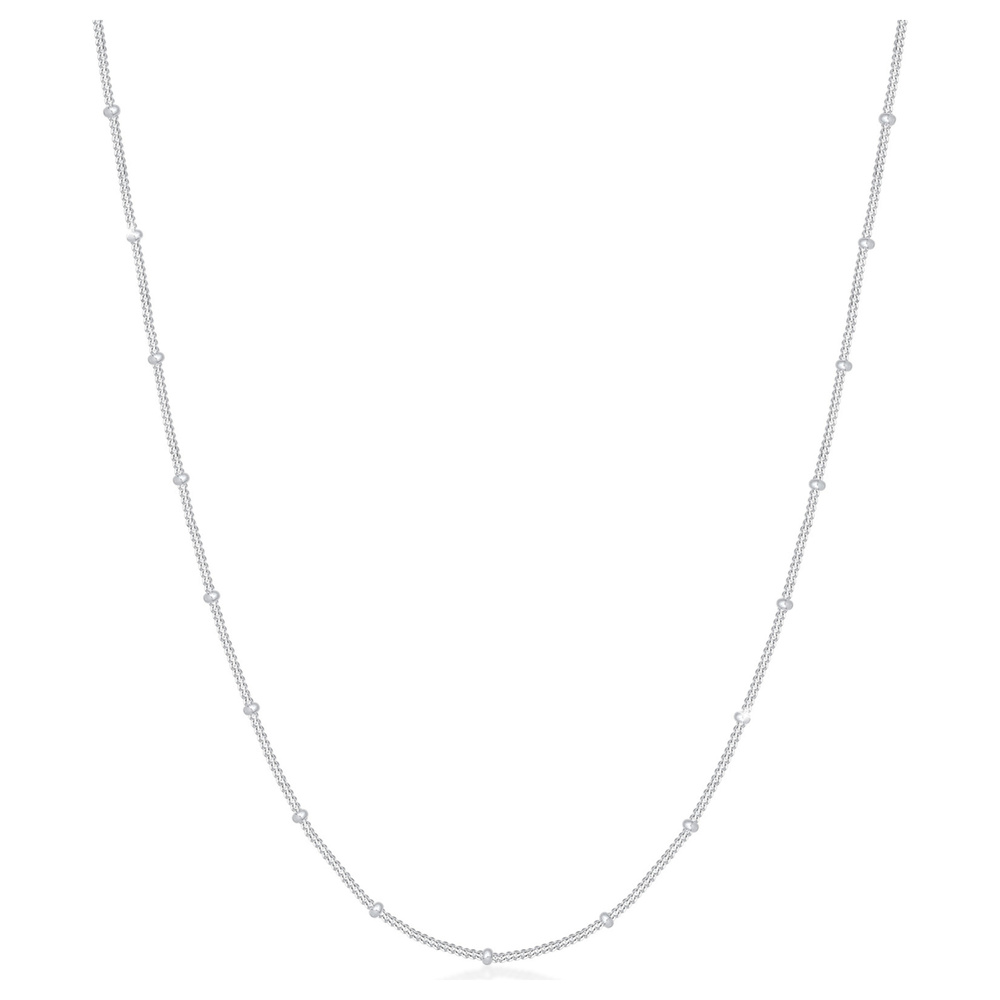 Elli Elli by Julie & Grace Collier Combiné Base Classique Collier Femme Argent 60 cm,  collier