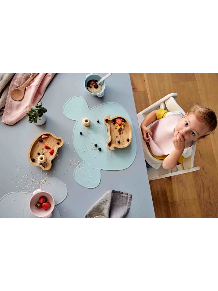 Lässig Silikon Lätzchen Little Chums Maus 21 x 32,7 cm in blau günstig kaufen onesize