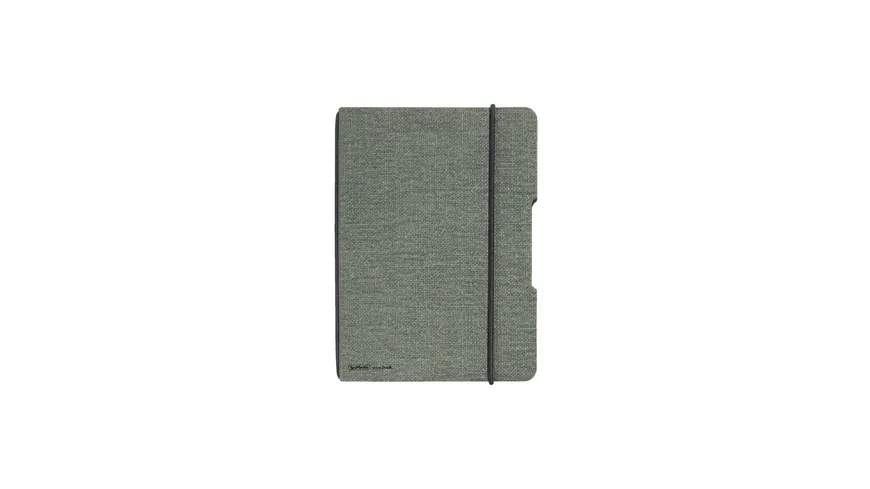 herlitz my.book flex Notizbuch Leinen A6 40 Blatt punktiert grau