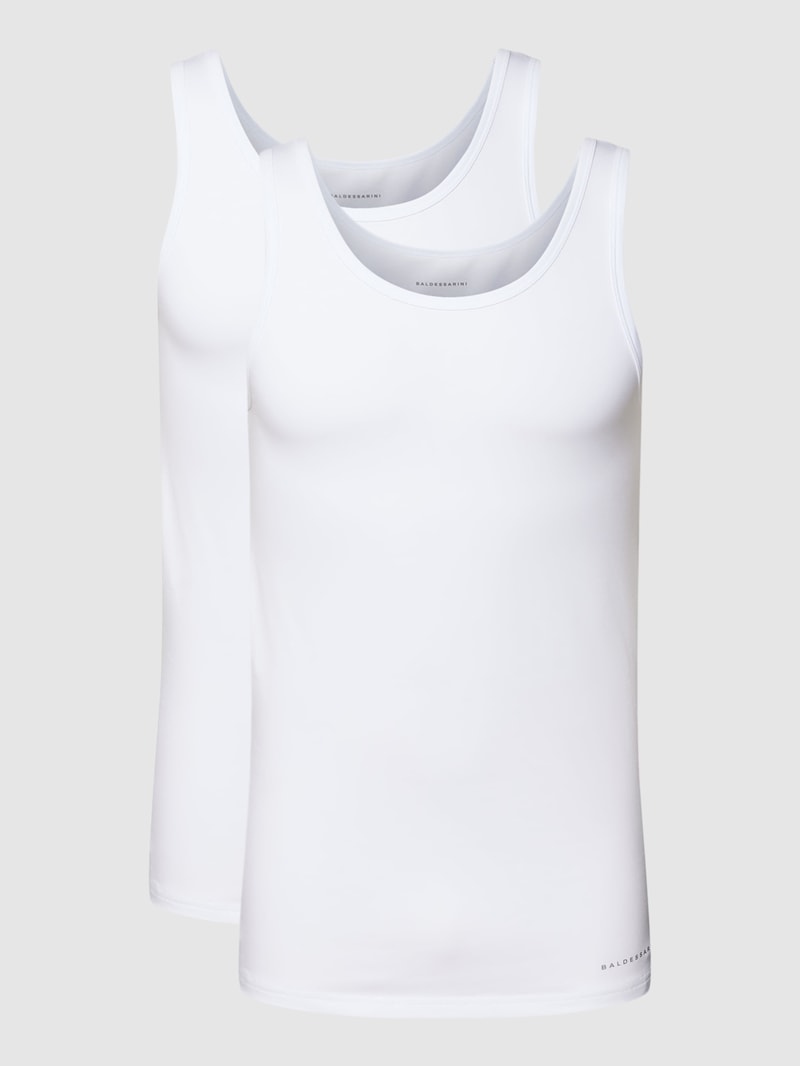 Tanktop mit Rundhalsausschnitt in weiß