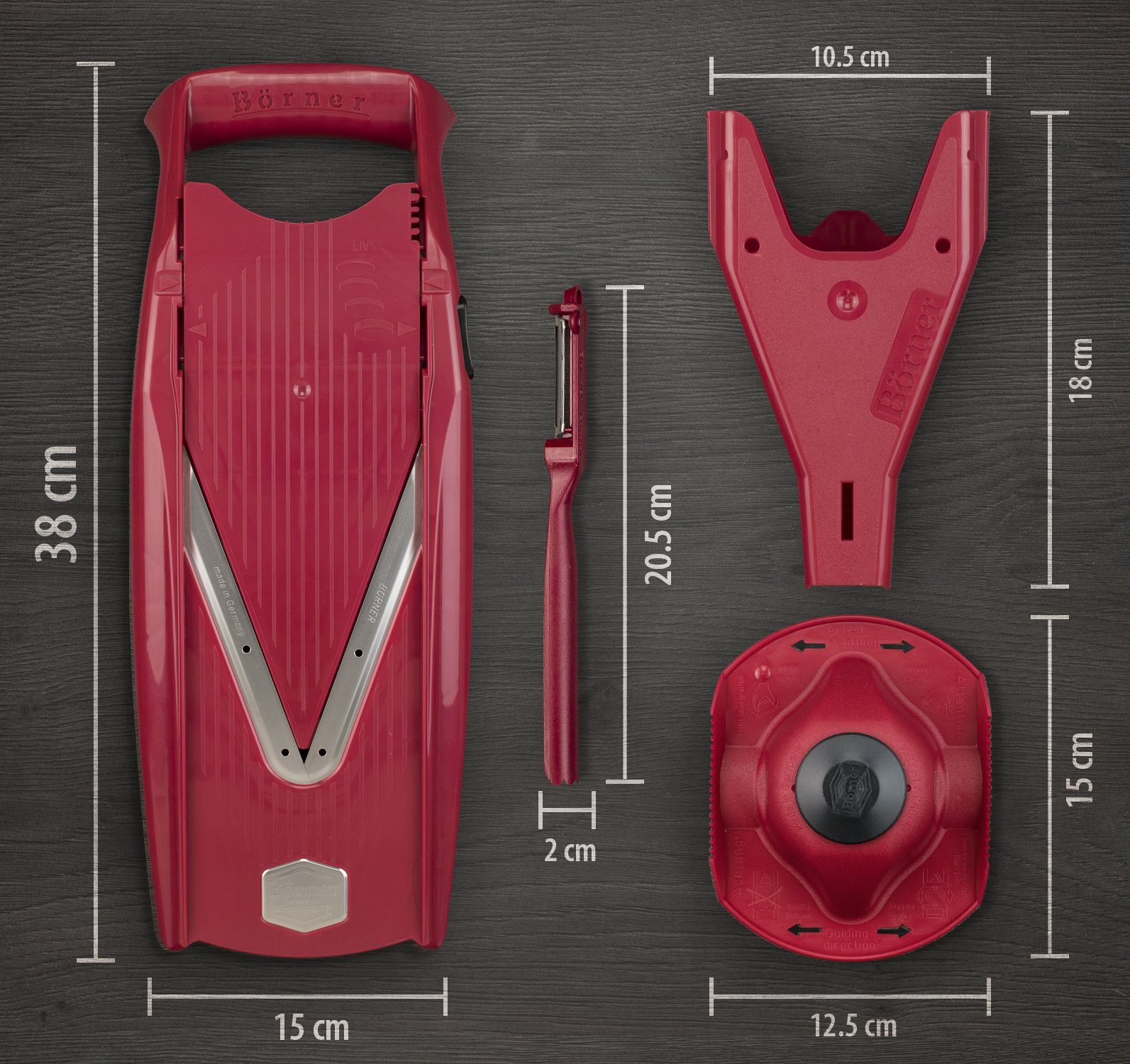 Börner Gemüsehobel Gemüsehobel V5 Powerline Plus Set