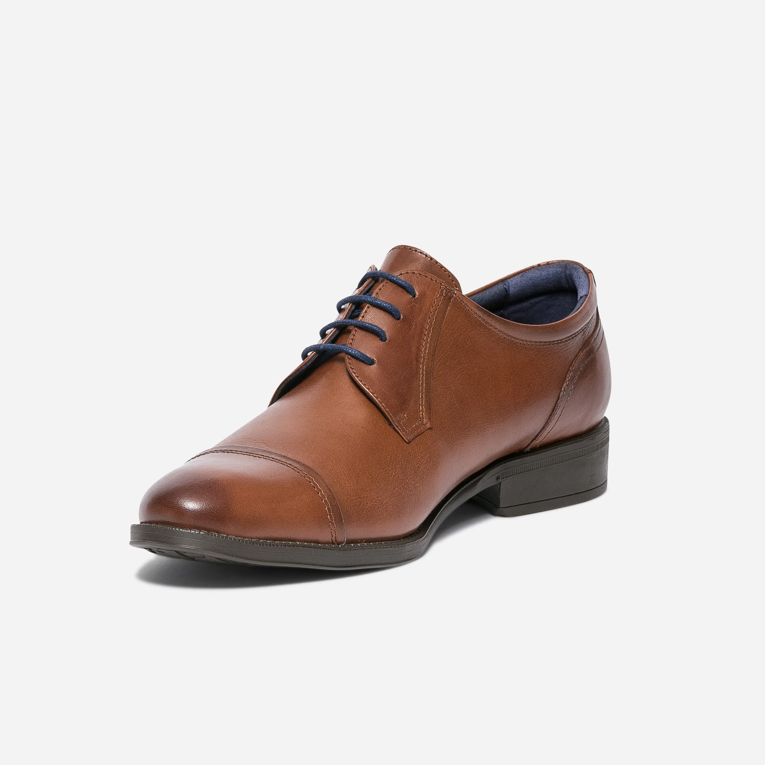 Derby FLUCHOS cognac en cuir