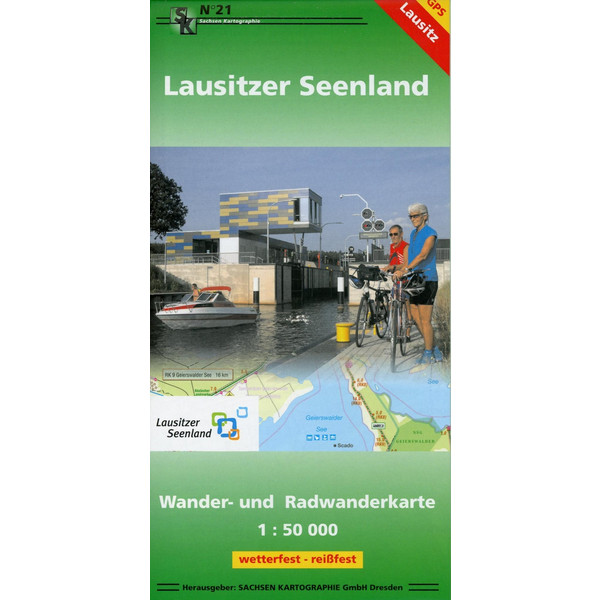 Lausitzer Seenland 1 : 50 000 - Wanderkarte