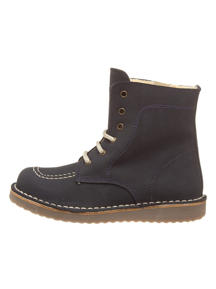kmins Leder-Boots in Dunkelblau günstig kaufen