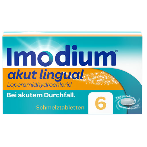 IMODIUM akut lingual Schmelztabletten  6 St  Schmelztabletten