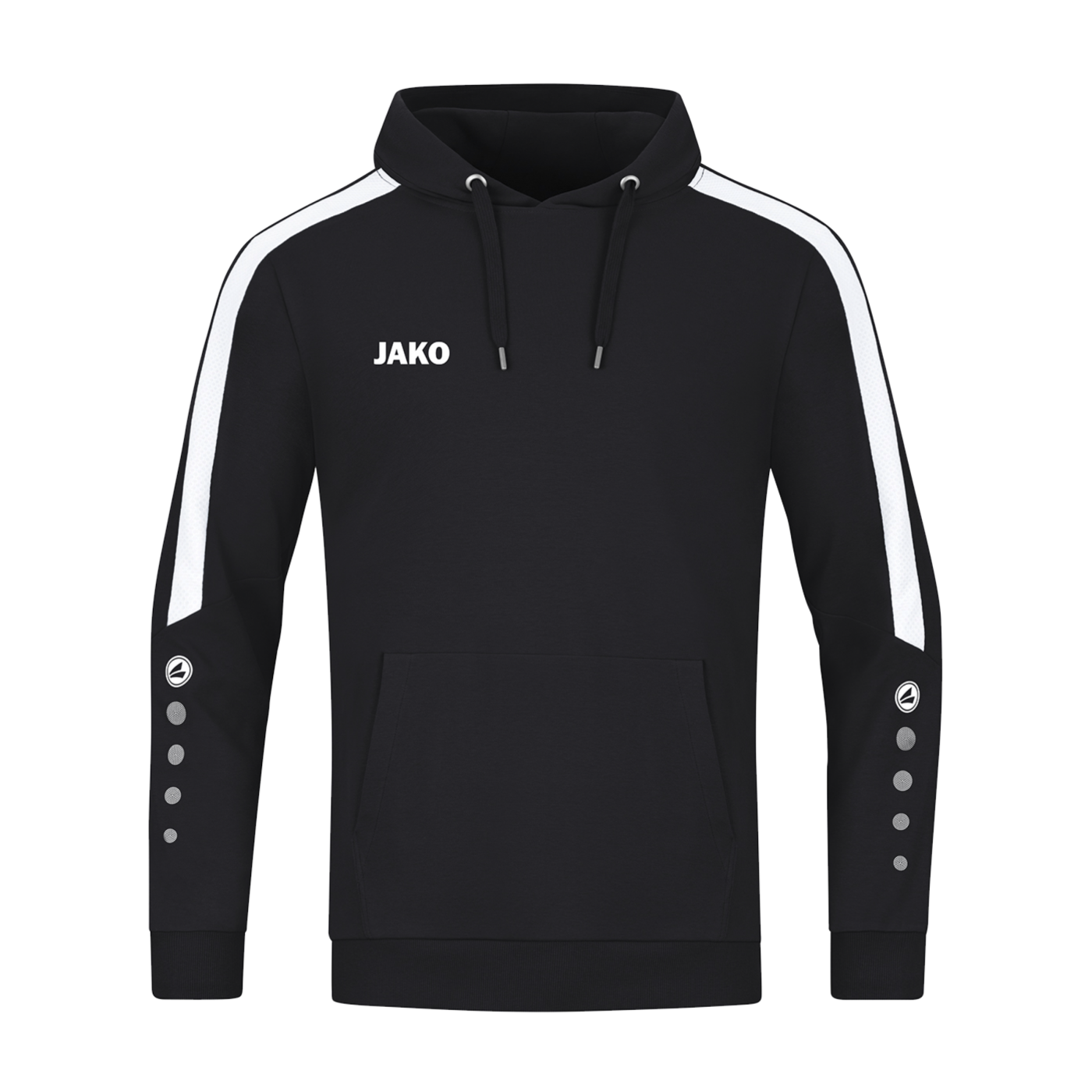 JAKO Power Hoody Kids Schwarz Weiss F800