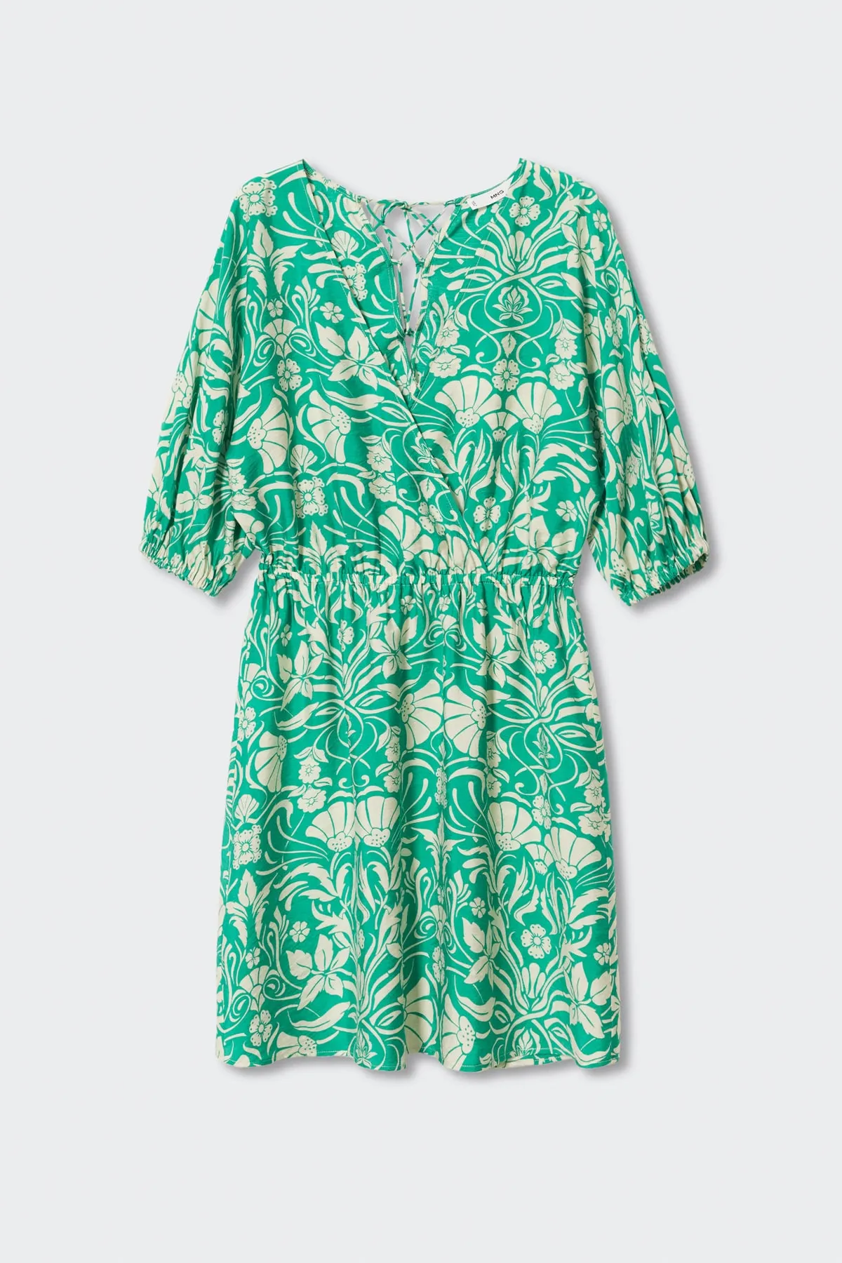 MANGO  Grünes Damenkleid 37072881