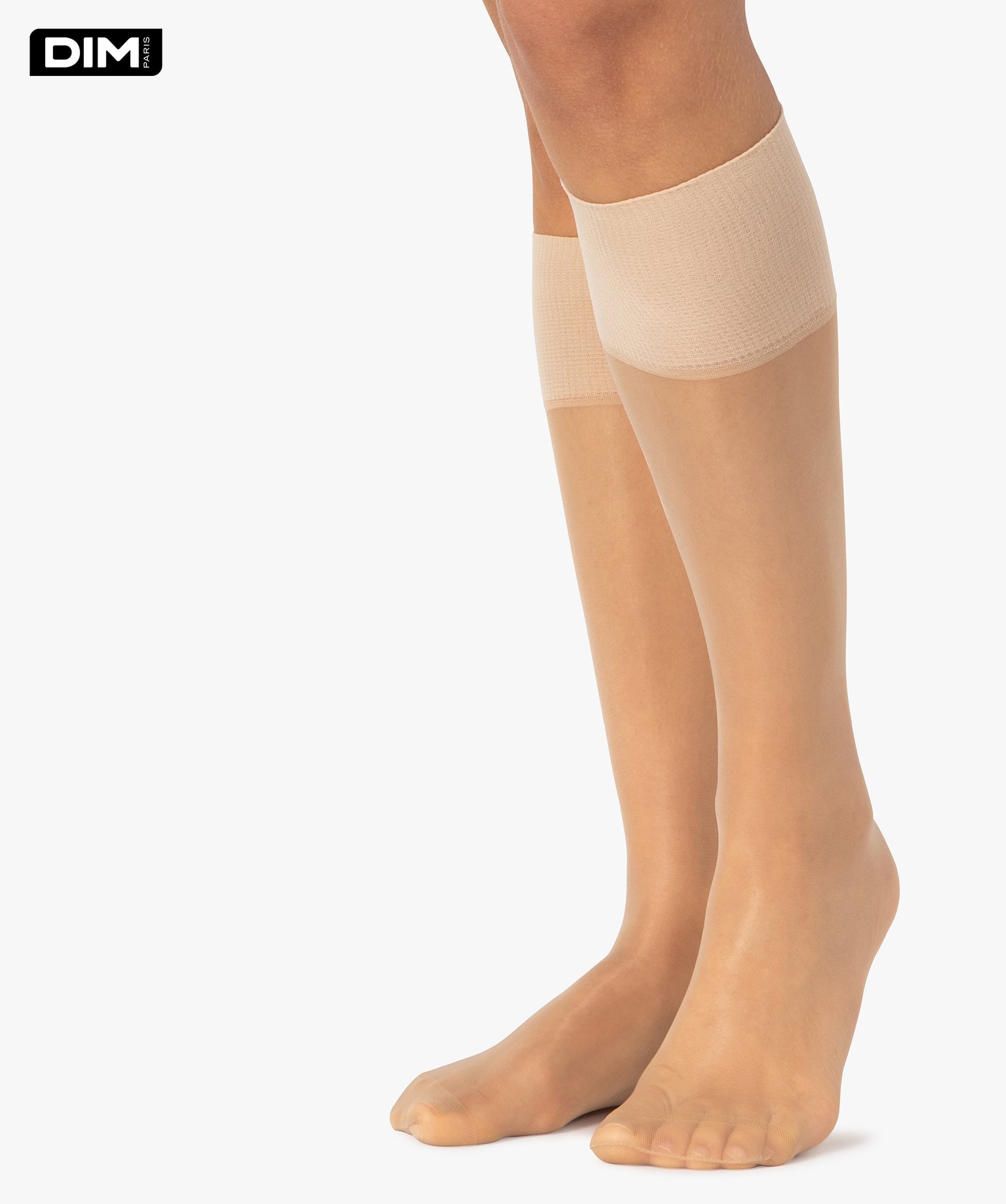 Mi-bas femme transparents Beauty Resist (lot de 4) - Dim beige fonce | GEMO