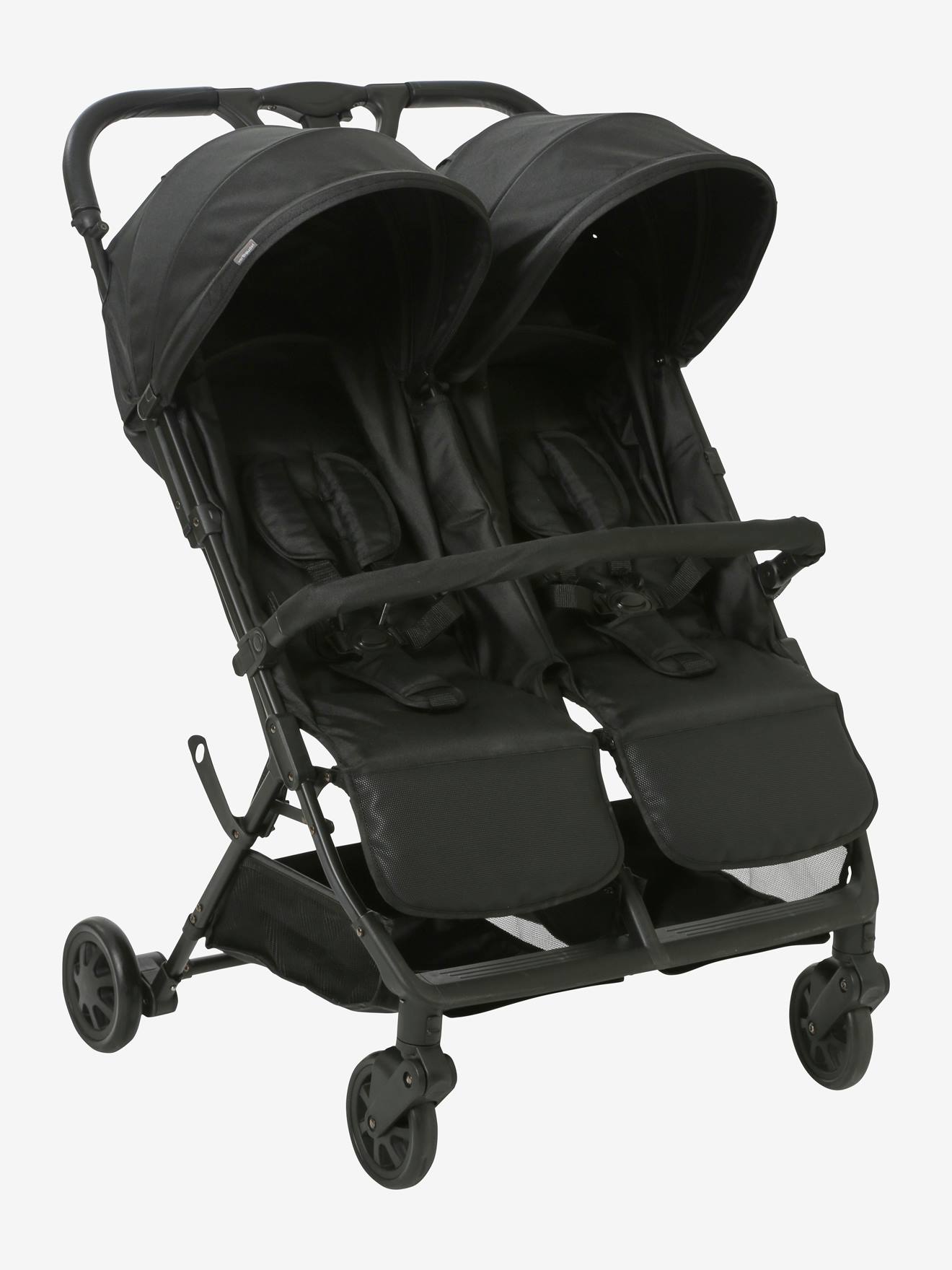 Vertbaudet Geschwister-Kinderwagen SPICA - schwarz