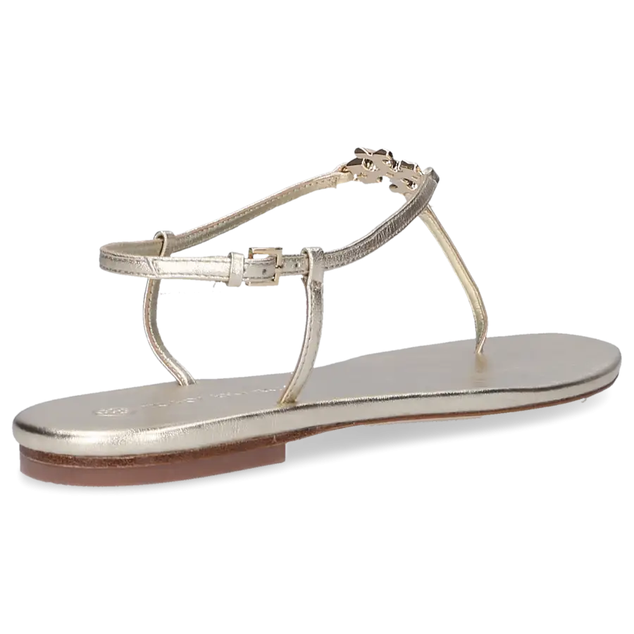 Tory Burch - Zehentrenner CAPRI STARP Kalbsleder - gold