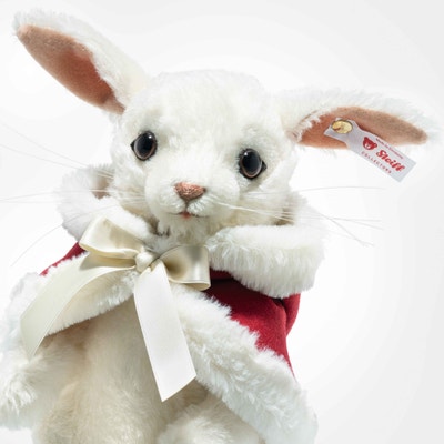 Weihnachtshase, 22 cm, weiß