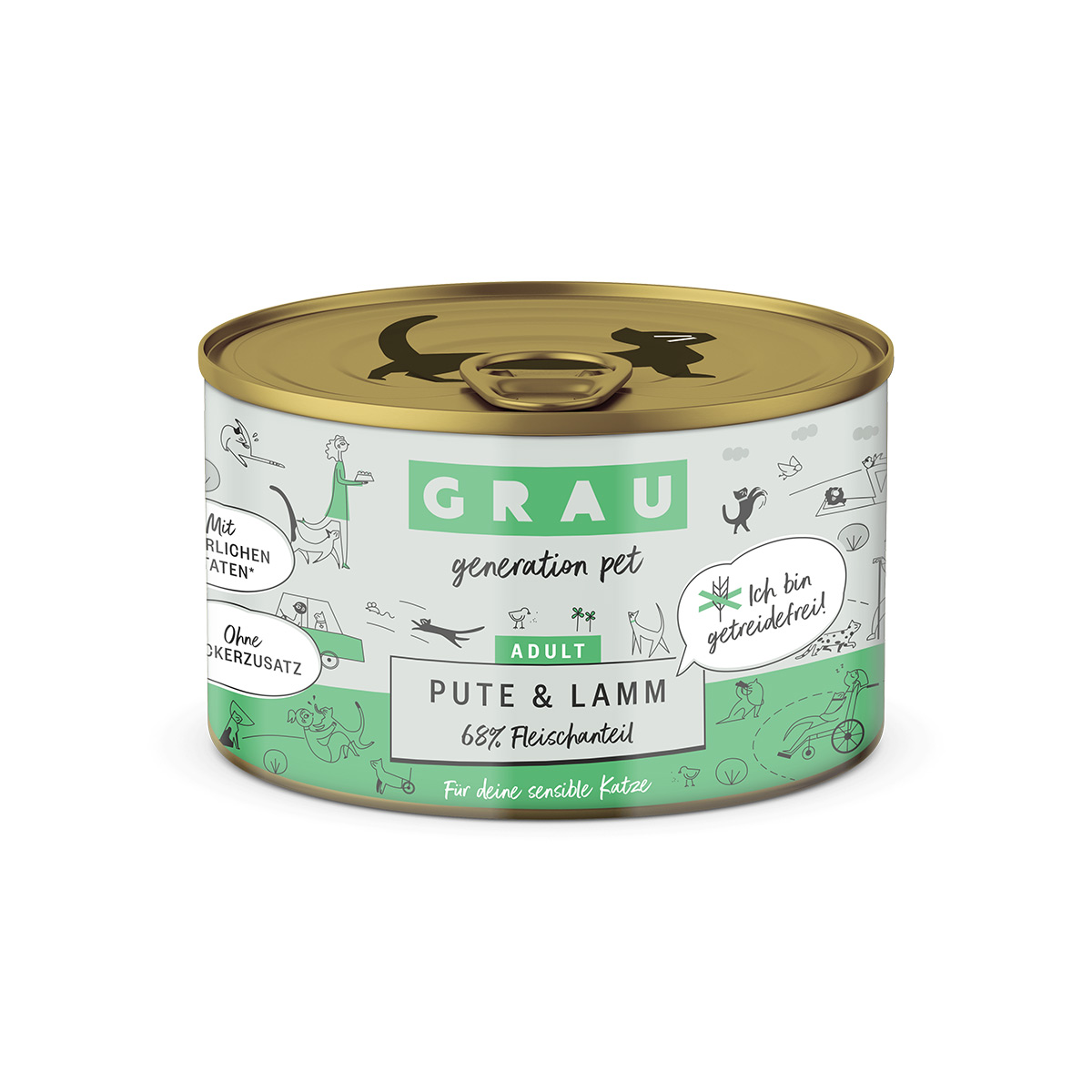 Grau Katze Pute & Lamm günstig kaufen bei ZooRoyal