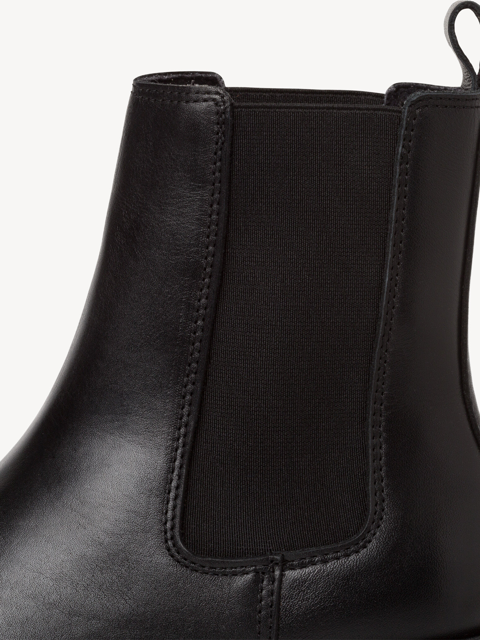 Bottine Chelsea en cuir - noir