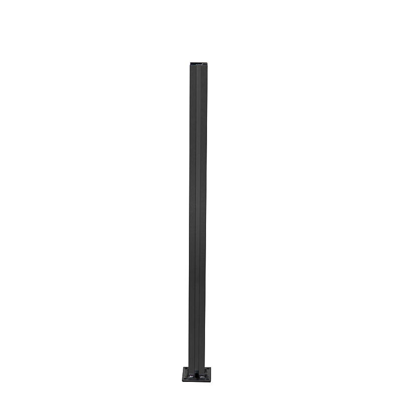 Glassgjerde Hjørnestolpe 90 grader, 108 cm