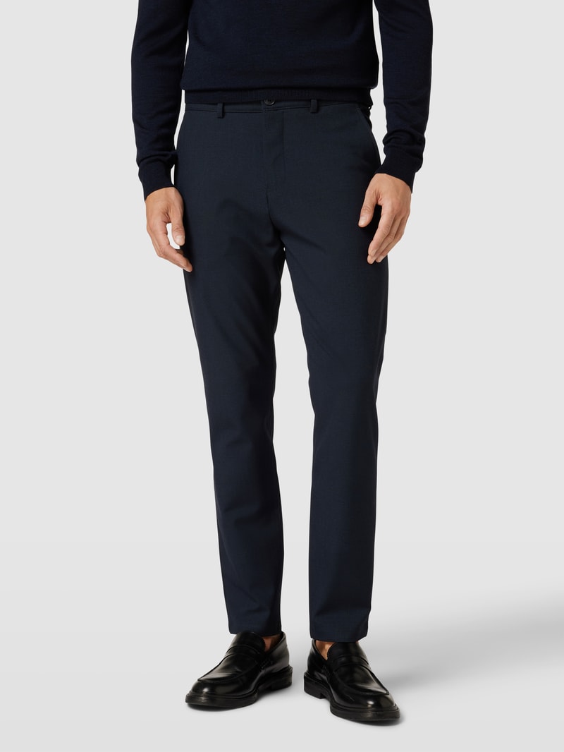 Chino mit Eingrifftaschen Modell 'ROBERT' in marineblau