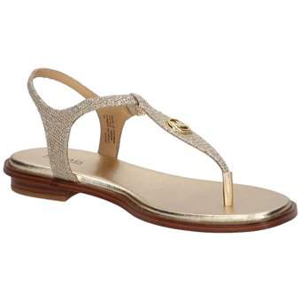 Michael Kors Mallory Thong Sandale in gold