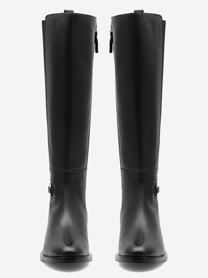 Gino Rossi Leder-Stiefel in Schwarz günstig kaufen