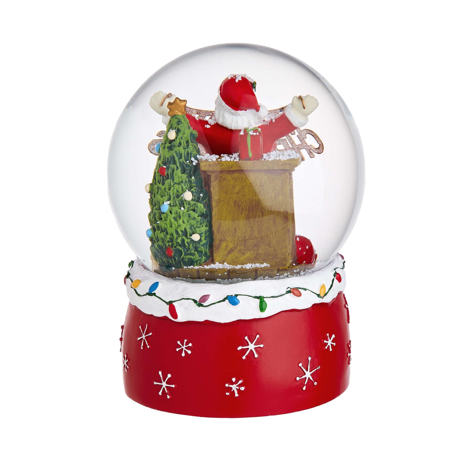 X-MAS Spieluhr Santa mit Girlande Höhe 15cm