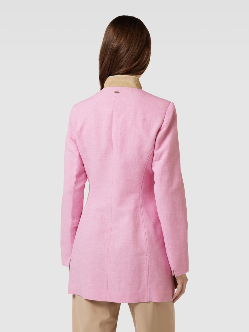 Blazer mit Stehkragen in rosé