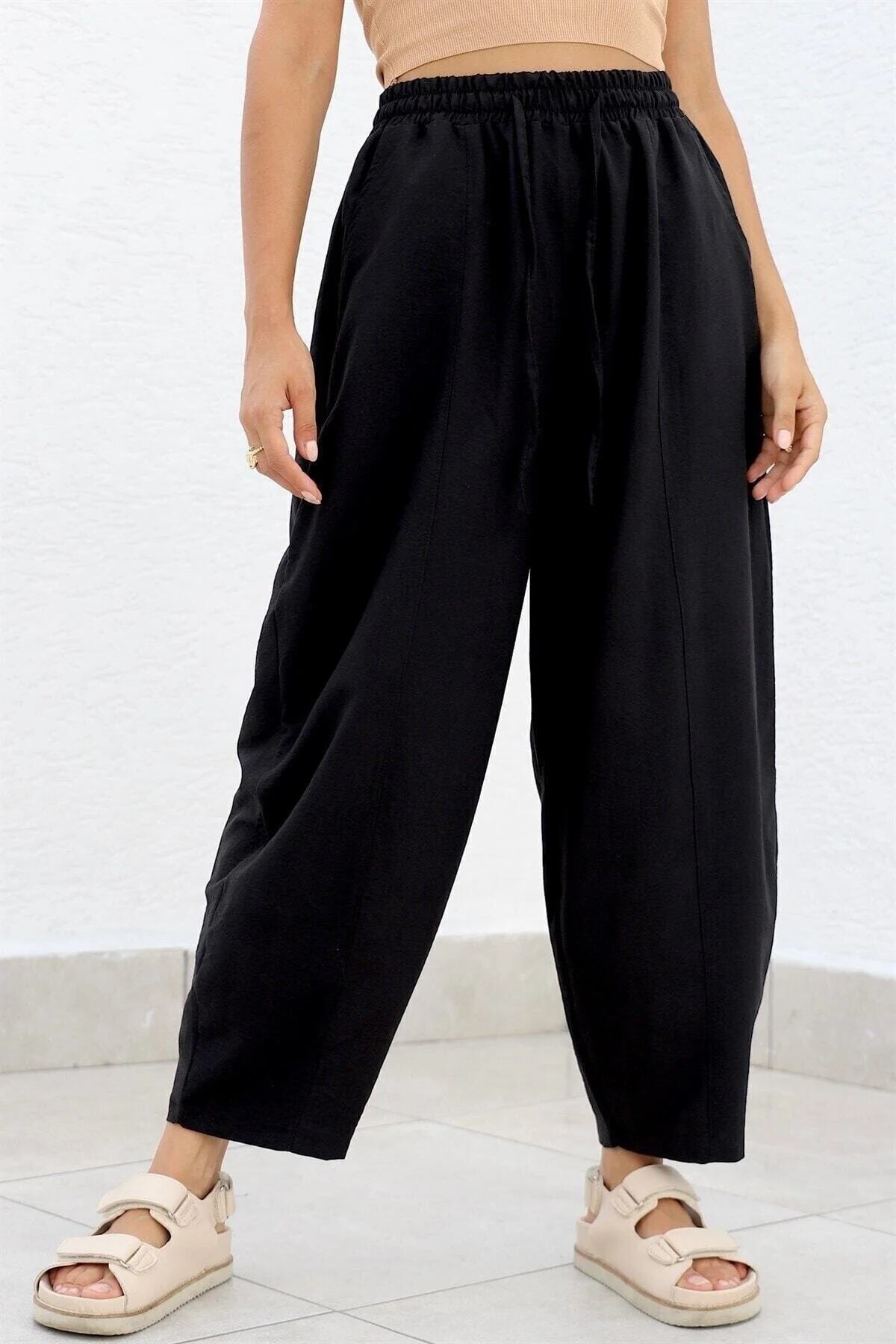 Chiklet  Hose - Schwarz - Relaxed