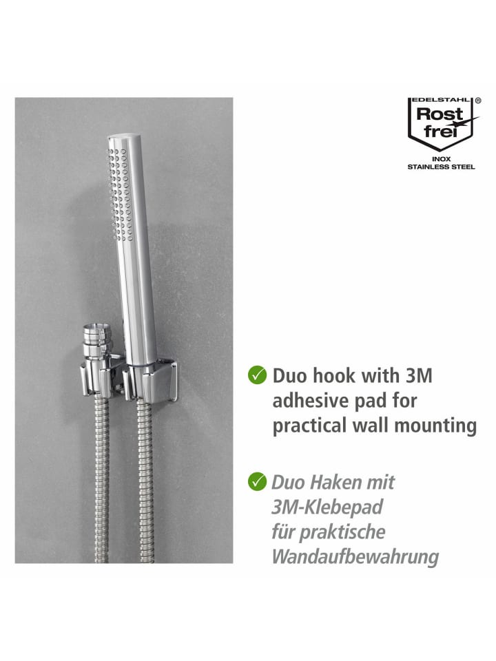 Wenko Waschbeckenbrause mit Duo Haken in Chrom günstig kaufen onesize