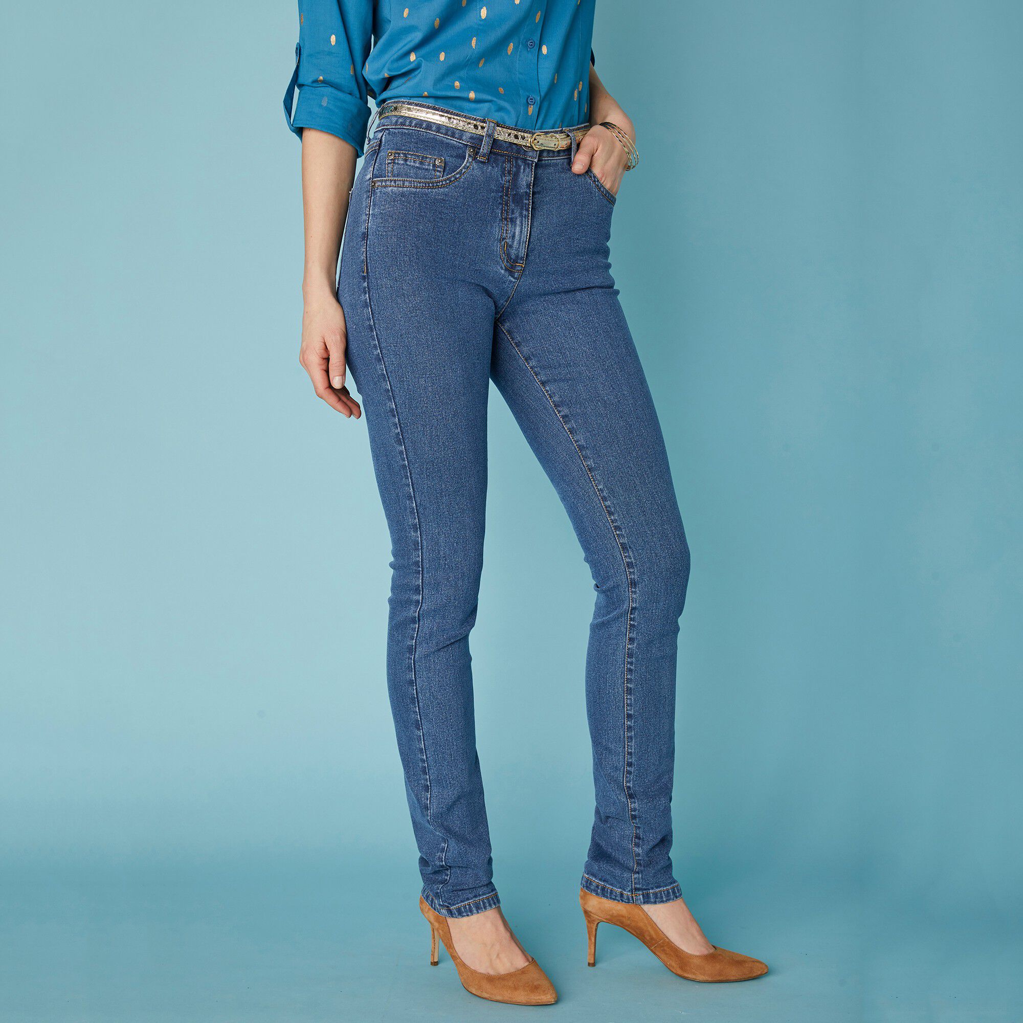 Jean coupe droite stretch