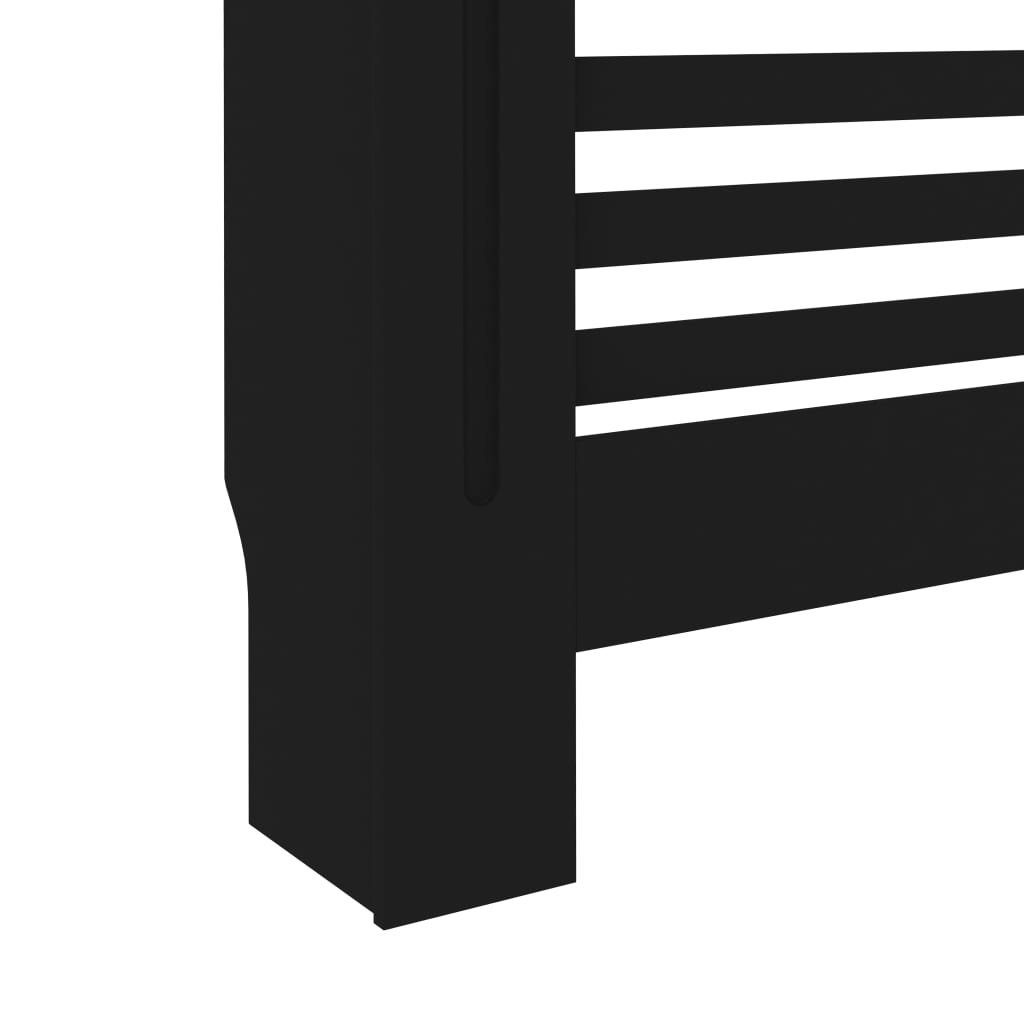 vidaXL Heizkörper-Wäschetrockner Heizkörperverkleidung Schwarz 152 x 19 x 81 cm MDF