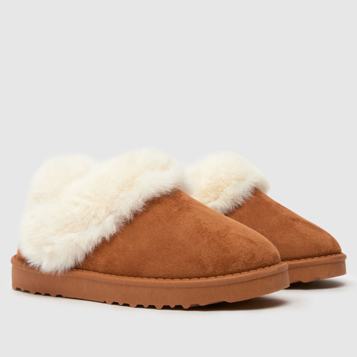 Schuh Tan Haven Fur Flicktofflor Junior