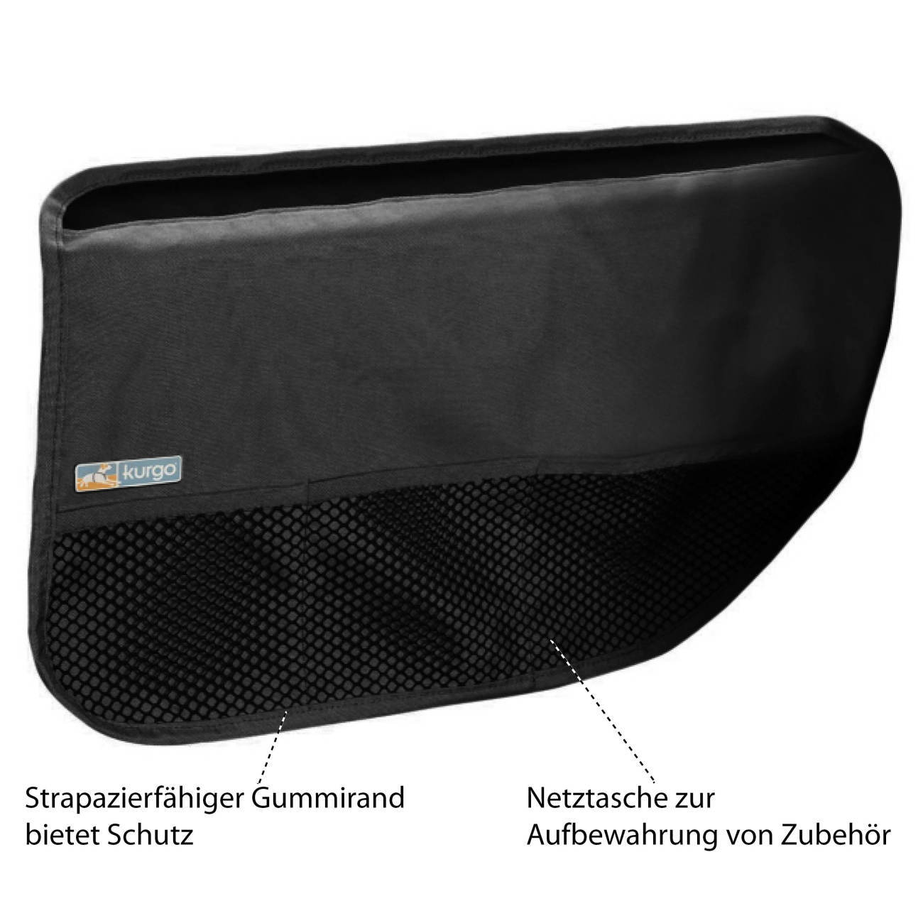 Kurgo Autozubehör Kurgo Autotürschoner für Hunde schwarz