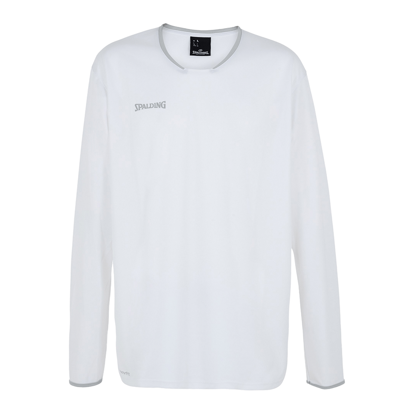 Spalding Move Shooting Shirt langarmweiss silber F02