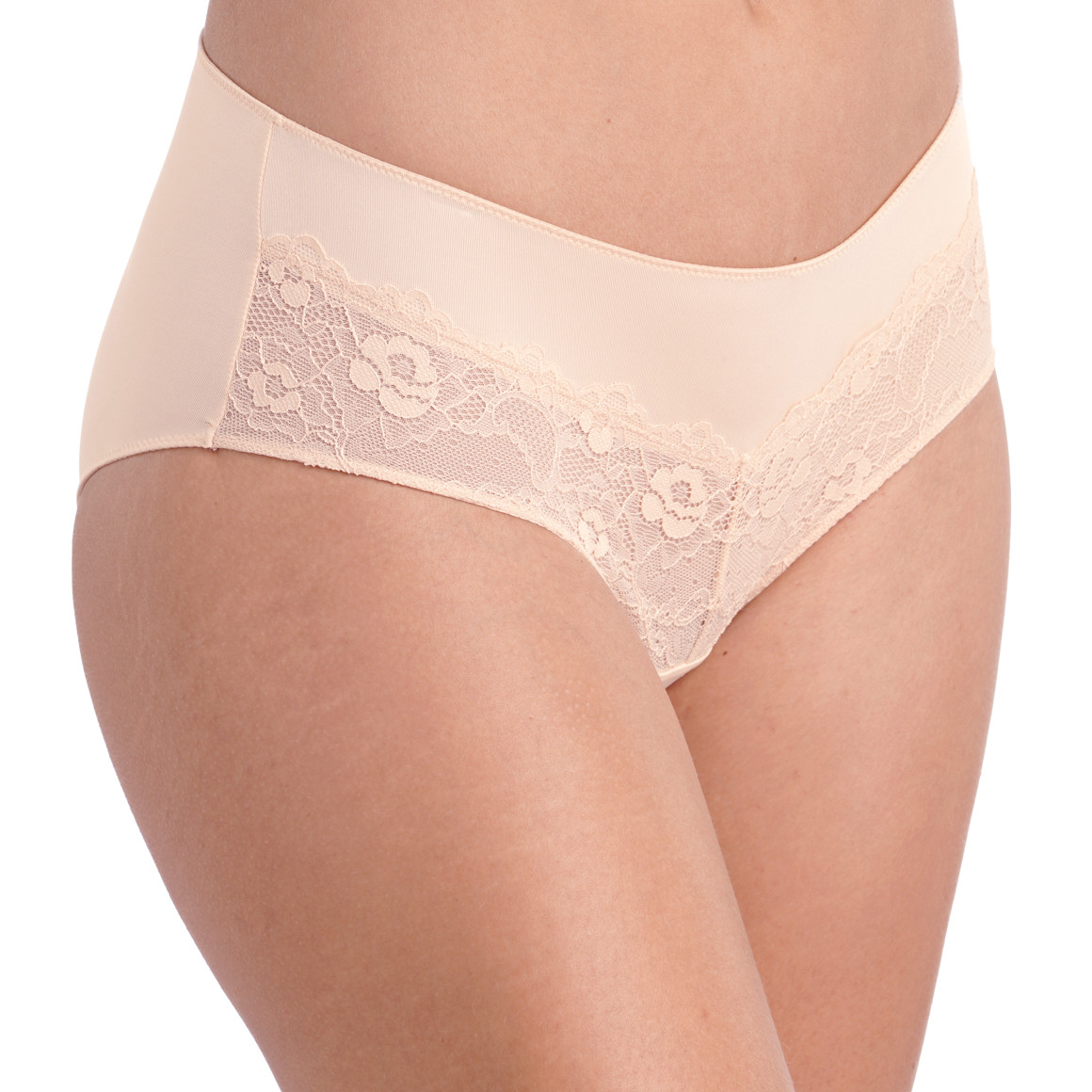 2 Damen Pantys mit Spitzeneinsatz