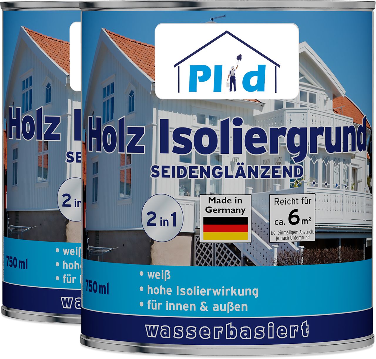 Plid Premium Holz-Isoliergrund Isolierfarbe Isoliergrund Weiß