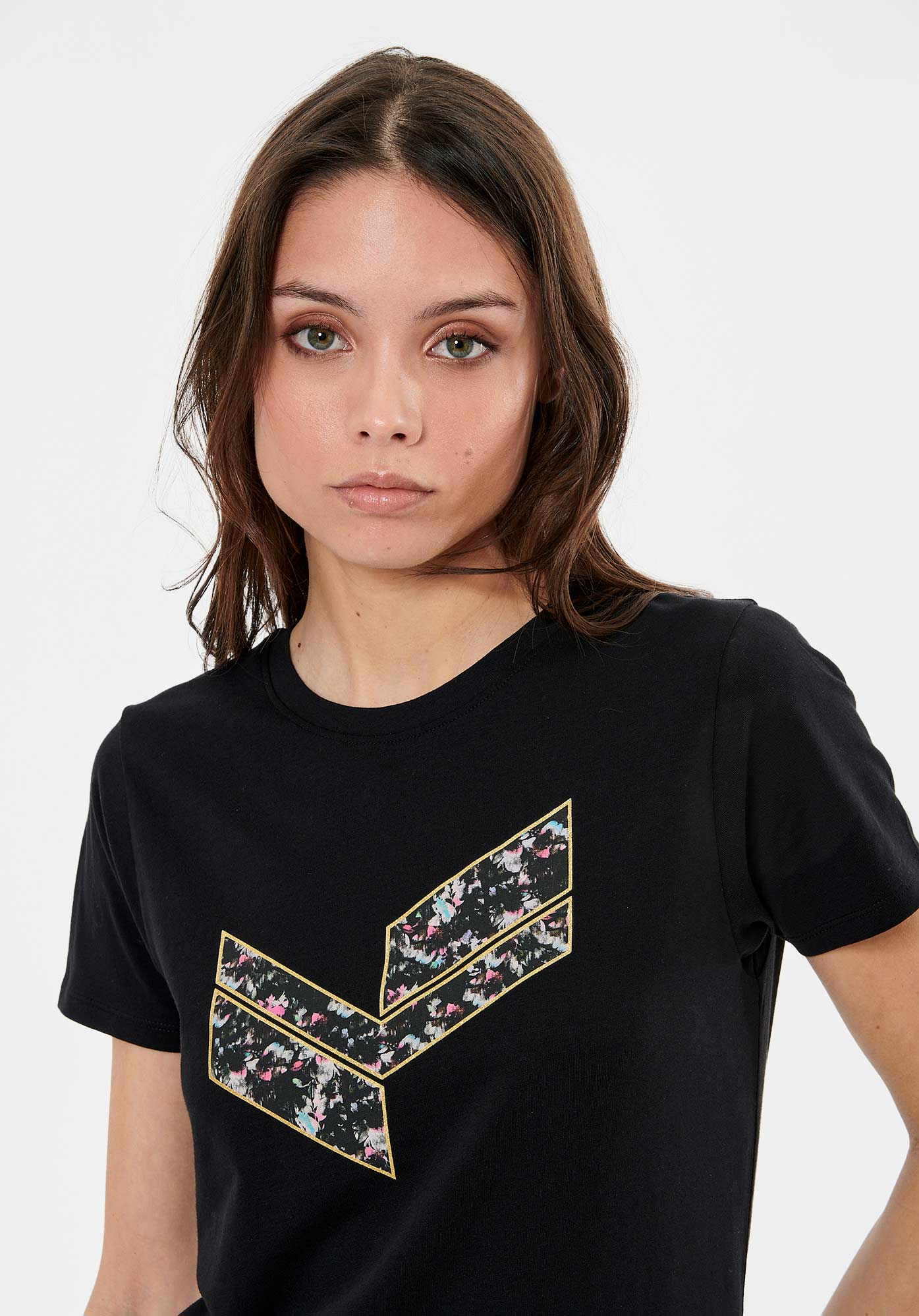 LOVE   T-shirt noir Femme
