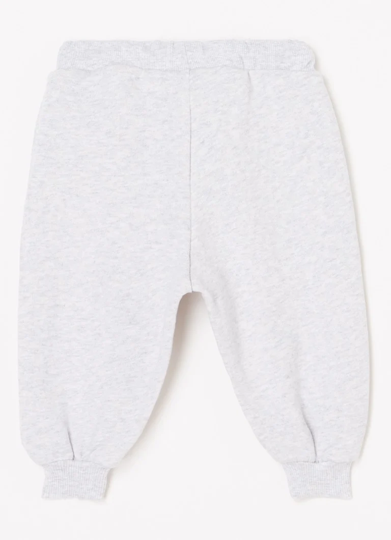 Pantaloni de trening Mini Rodini Parrot din bumbac organic, croială slim