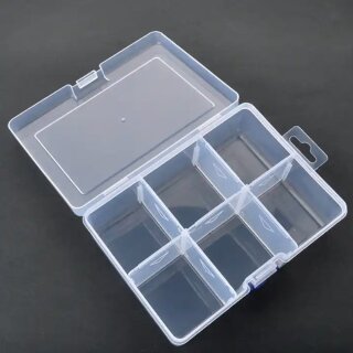 MK3 Sortierhilfe / Token Case / Plastik Box 16,4 x 11,8 x 5,8 cm (6 Fächer)