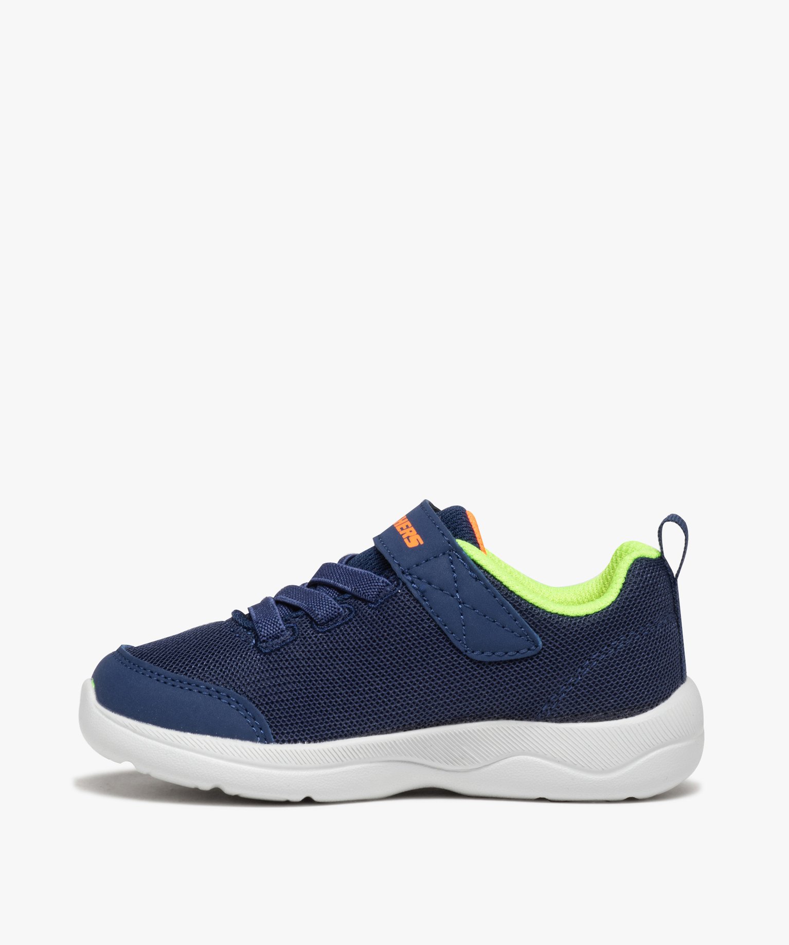 Baskets Garçon légères en mesh détails fluo - Skechers marine | GEMO