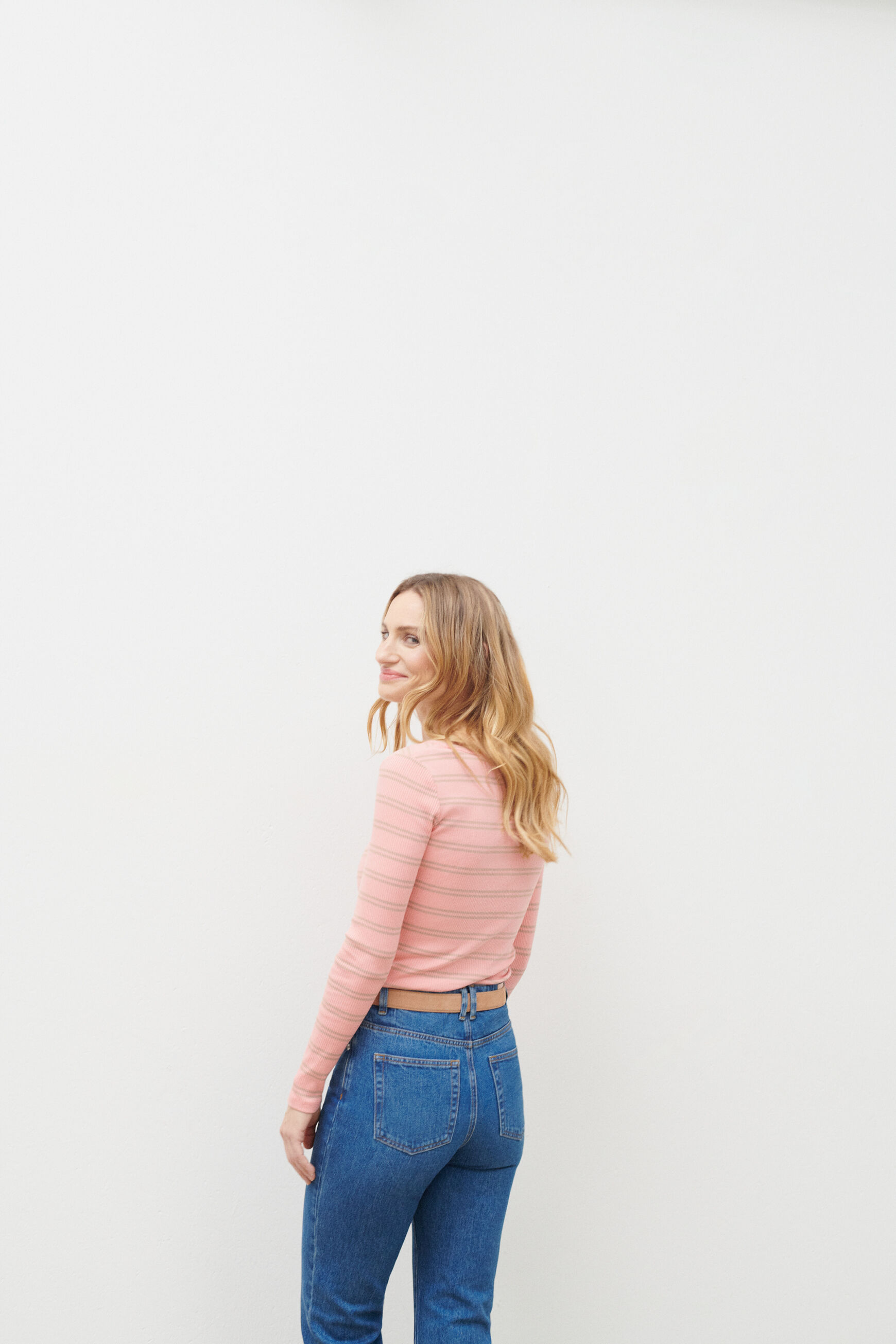 t-shirt mariko rose saumon femme